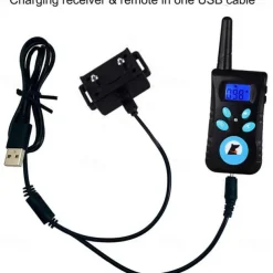 2 In 1 Automatic Anti Bark & Remote Training Collar Electric 3 Modes Beep Vibration Shock Waterproof Rechargeable Pet Behaviour Obedience Training