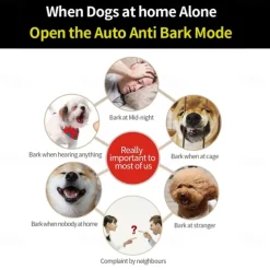 2 In 1 Automatic Anti Bark & Remote Training Collar Electric 3 Modes Beep Vibration Shock Waterproof Rechargeable Pet Behaviour Obedience Training