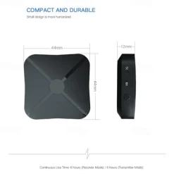 2 in 1 Bluetooth4.2 Computers Headphones AUX Car Stereo Music Audio Adapter Wireless Bluetooth Transmitter Receiver