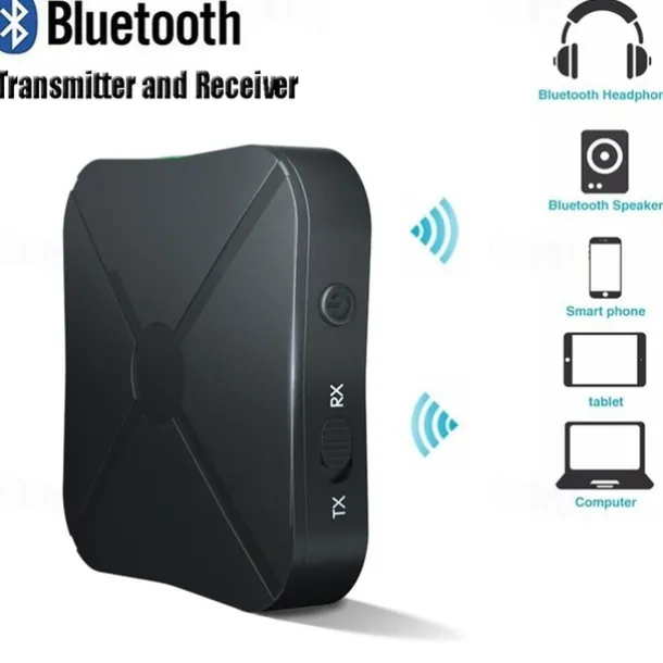 2 in 1 Bluetooth4.2 Computers Headphones AUX Car Stereo Music Audio Adapter Wireless Bluetooth Transmitter Receiver