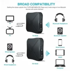 2 in 1 Bluetooth4.2 Computers Headphones AUX Car Stereo Music Audio Adapter Wireless Bluetooth Transmitter Receiver