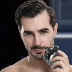 6 In 1 Electric Head Shaver for Bald Men 7D Floating Cutter Beard Trimmer Clipper IP68 Waterproof Shaving USB Wireless Charging Christmas Gift