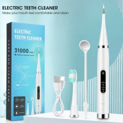 2 in 1 Electric Toothbrush Sonic Cleaner Tartar Remover USB Rechargeable Smart Vibrating Toothbrush Adult Household Oral Care