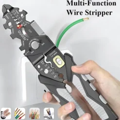 25 in 1 Electrician Pliers Multifunctional Long Nose Pliers Wire Stripper Cable Cutter Terminal Crimping Hand Tools