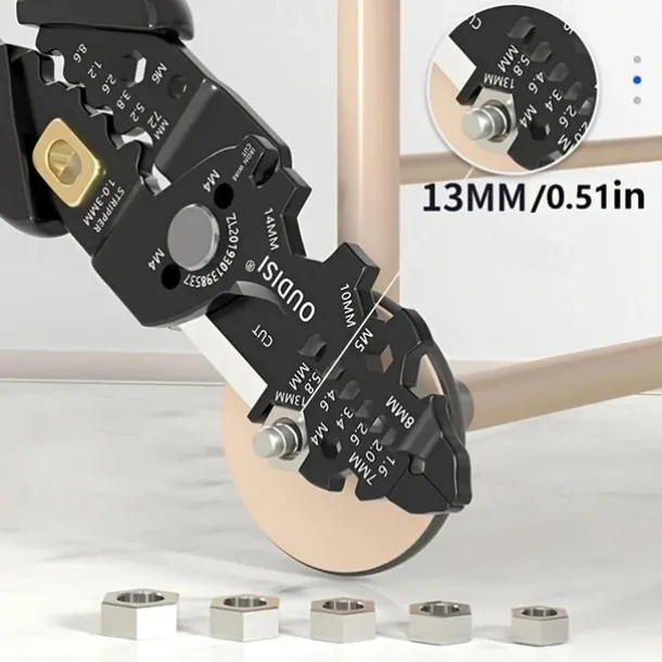 25 in 1 Electrician Pliers Multifunctional Long Nose Pliers Wire Stripper Cable Cutter Terminal Crimping Hand Tools