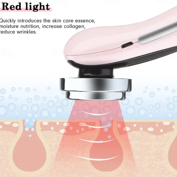 7 in 1 Face Lift Devices RF Microcurrent Skin Rejuvenation Facial Massager Light Therapy Anti Aging Wrinkle Beauty Apparatus