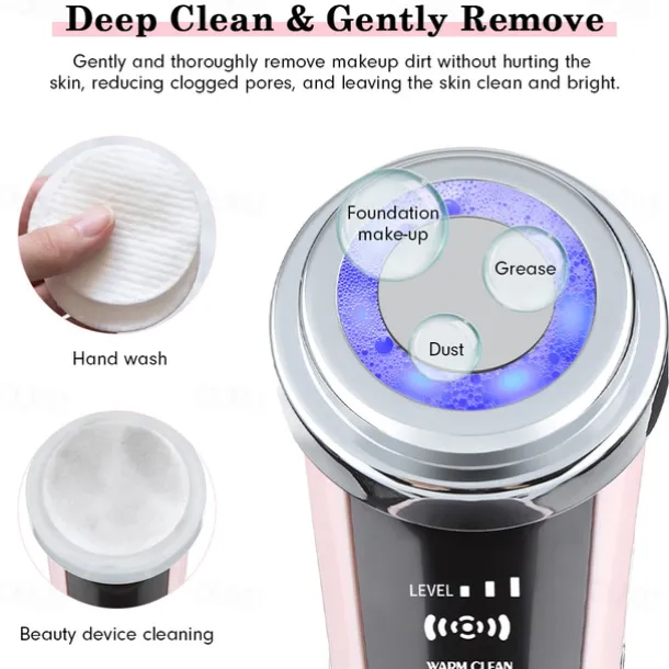 7 in 1 Face Lift Devices RF Microcurrent Skin Rejuvenation Facial Massager Light Therapy Anti Aging Wrinkle Beauty Apparatus