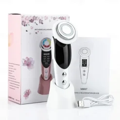 7 in 1 Face Lift Devices RF Microcurrent Skin Rejuvenation Facial Massager Light Therapy Anti Aging Wrinkle Beauty Apparatus