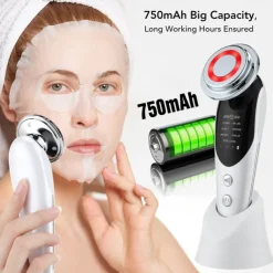 7 in 1 Face Lift Devices RF Microcurrent Skin Rejuvenation Facial Massager Light Therapy Anti Aging Wrinkle Beauty Apparatus