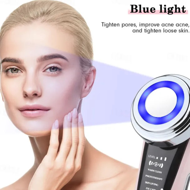 7 in 1 Face Lift Devices RF Microcurrent Skin Rejuvenation Facial Massager Light Therapy Anti Aging Wrinkle Beauty Apparatus