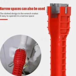 8 In 1 Multifunction Faucet and Sink Installer Tool Faucet Wrench Tool Plumbing Tool Water Pipe Spanner for Kitchen Bathroom Toilet Water Pipe