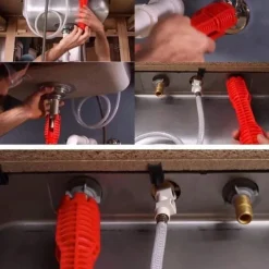 8 In 1 Multifunction Faucet and Sink Installer Tool Faucet Wrench Tool Plumbing Tool Water Pipe Spanner for Kitchen Bathroom Toilet Water Pipe