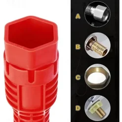 8 In 1 Multifunction Faucet and Sink Installer Tool Faucet Wrench Tool Plumbing Tool Water Pipe Spanner for Kitchen Bathroom Toilet Water Pipe