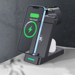 3 In 1 Multifunctional Wireless Charger Charging Station For iPhone/iWatch/AirPods Samsung Ultra Galaxy Watch Buds