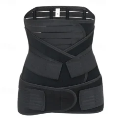 3 in 1 Postpartum Belly Wrap - Recovery Belly/Waist/Pelvis Belt Black Postpartum Belly Band