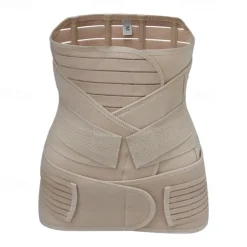 3 in 1 Postpartum Belly Wrap - Recovery Belly/Waist/Pelvis Belt Black Postpartum Belly Band