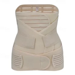 3 in 1 Postpartum Belly Wrap - Recovery Belly/Waist/Pelvis Belt Black Postpartum Belly Band