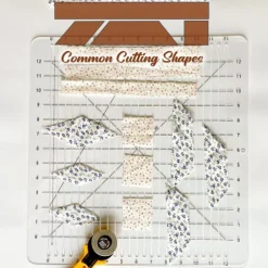 5 in 1 Quilt Cutting Template, Slotted Rulers for Quilting and Sewing Quilt Strip Rulers for Fabric Precise Cutting