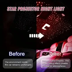 4 In 1 Retractable Car Charger Starlight In Car Roof 100w USB Type C Ports Super Fast Car Phone Charger Car Adapter for iphone