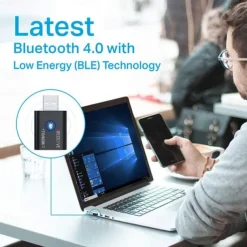 2 In 1 USB Bluetooth 5.0 Dongle Adapter Receiver Transmitter Stereo Wireless Audio Adapter USB 3.5mm for PC Desktops Headphones