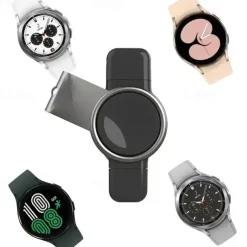 2 In 1 Wireless Charger For Samsung Galaxy Watch 5 Pro 4 3 Active 2 1 Classic Fast Charging Cable Dock Station USB Type C Portable Charger