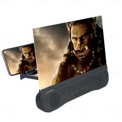 4 In1 Bluetooth 5.0 Mobile Phone Screen Magnifier 3D Enlarger 12inch Magnifying Bracket Desktop Holder Stand for Phone