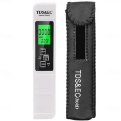3 In1 Meter Digital Water Quality Tester TDS EC Meter Temperature Tester Pen Multifunctional Digital Water Quality Tester For Water Purity TEMP PPM Tester TDS Meter Digital Water Quality Tester