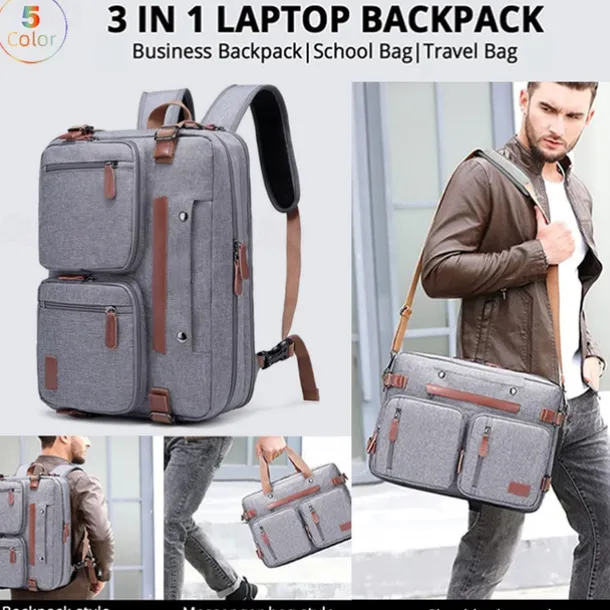 15.6 Inch And 17.3 Inch 3 In 1 Computer Laptop Carry Bag Office Designer Waterproof Business Laptop Briefcase Bag 1pc