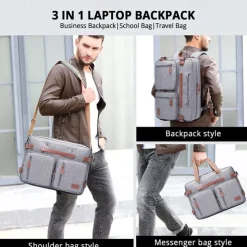 15.6 Inch And 17.3 Inch 3 In 1 Computer Laptop Carry Bag Office Designer Waterproof Business Laptop Briefcase Bag 1pc