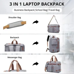 15.6 Inch And 17.3 Inch 3 In 1 Computer Laptop Carry Bag Office Designer Waterproof Business Laptop Briefcase Bag 1pc