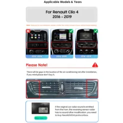 9 Inch Android 12 For Renault Clio 4 ZOE 2016-2019 Car Video Play Video Navigation stereo GPS Carplay
