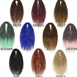 24 Inch Dreadlocks Extensions Goddess Locs Crochet Hair for Women 10 Strands Handmade Dreadlock crochet hair braids Synthetic thin 0.6cm Hippie Straight Double Ended Dreads