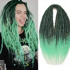 24 Inch Dreadlocks Extensions Goddess Locs Crochet Hair for Women 10 Strands Handmade Dreadlock crochet hair braids Synthetic thin 0.6cm Hippie Straight Double Ended Dreads