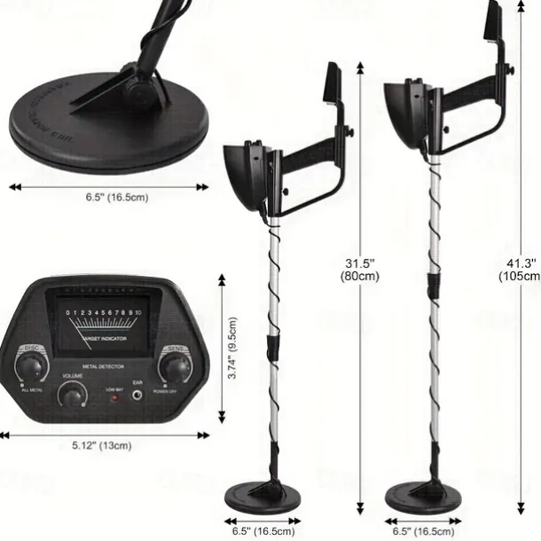 12 Inch High-Sensitivity Coil Golden Digger Deep Search Metal Detector - Adjustable Sensitivity, Advanced LCD Display, Accurate Treasure Hunter for Beginners And Professionals - Suitable for Finding L