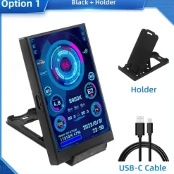3.5 Inch IPS Type C Secondary Screen for Computer CPU GPU RAM HDD Display 320*480 USB LCD Monitor Freely AIDA64 Windows 10 11