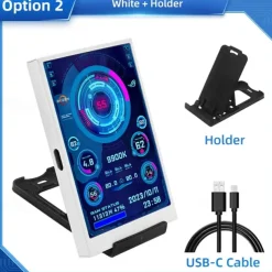 3.5 Inch IPS Type C Secondary Screen for Computer CPU GPU RAM HDD Display 320*480 USB LCD Monitor Freely AIDA64 Windows 10 11