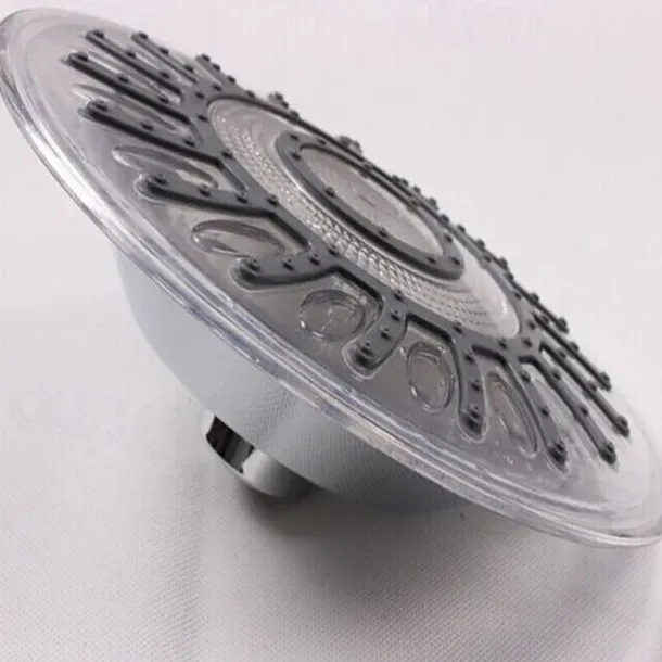 8 inch Rainfall Shower Head Overhead LED, 2 Water Mode 7 Color Changing Shower Top Head Round Glow Light Automatically Showerhead Bathroom Bath