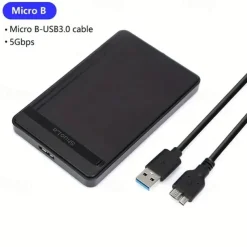 2.5 Inch SATA To USB 3.0 SSD HDD Enclosure Tool Free External Hard Disk Casing Hdd Case Hard Disk CaseOptimized For SSD Support UASP SATA III