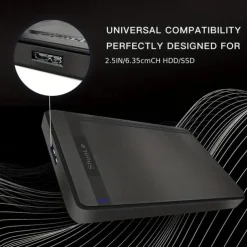 2.5 Inch SATA To USB 3.0 SSD HDD Enclosure Tool Free External Hard Disk Casing Hdd Case Hard Disk CaseOptimized For SSD Support UASP SATA III