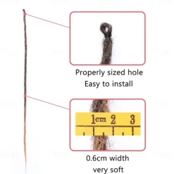 24 Inch Synthetic Dreadlock Extensions 20 Strands Hippie Single Ended Dreads Ombre Blonde 0.6 cm Width Loc Extensions Reggae Style Crochet Hair for Women