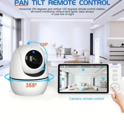 5 Inch Video Baby Monitor With Camera PTZ Zoom Babyphone Cam Security Protection Surveillance Cameras Temperature Sensor Lullaby