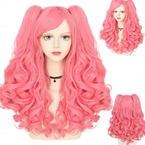14 Inches Rainbow Wig Short Curly Wig with Bangs Synthetic Wigs Women Girls Colorful Wigs Pride Outfits Halloween Wigs