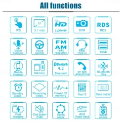 5.1'' IPS Capacitive HD Touch Screen Intelligent Voice 1din Car MP5 Player Bluetooth 4.2 Autoradio Support FM AM RDS Microphone DVR 4USB Bluetooth CAM(optional)