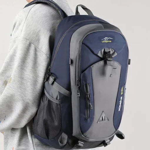 40 L Daypack Rucksack Zipper Multi Pocket Rain Waterproof Anatomic Design Wearable Durable Outdoor Hiking Camping Military Nylon Black Army Green Red