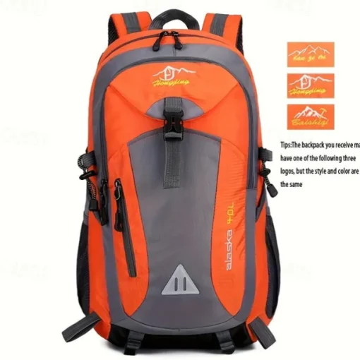 40 L Daypack Rucksack Zipper Multi Pocket Rain Waterproof Anatomic Design Wearable Durable Outdoor Hiking Camping Military Nylon Black Army Green Red