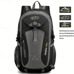 40 L Daypack Rucksack Zipper Multi Pocket Rain Waterproof Anatomic Design Wearable Durable Outdoor Hiking Camping Military Nylon Black Army Green Red