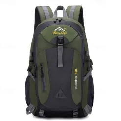 40 L Daypack Rucksack Zipper Multi Pocket Rain Waterproof Anatomic Design Wearable Durable Outdoor Hiking Camping Military Nylon Black Army Green Red