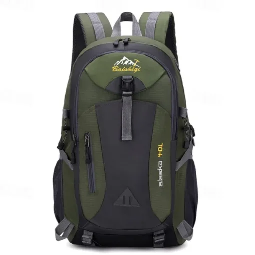 40 L Daypack Rucksack Zipper Multi Pocket Rain Waterproof Anatomic Design Wearable Durable Outdoor Hiking Camping Military Nylon Black Army Green Red
