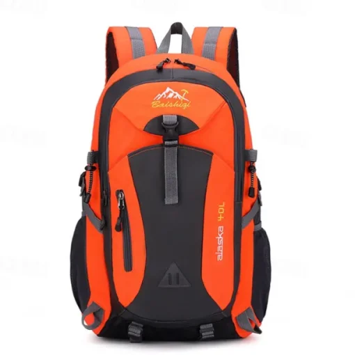 40 L Daypack Rucksack Zipper Multi Pocket Rain Waterproof Anatomic Design Wearable Durable Outdoor Hiking Camping Military Nylon Black Army Green Red