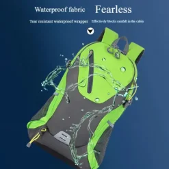 40 L Daypack Rucksack Zipper Multi Pocket Wearable Durable Outdoor Hiking Camping Military Nylon Black Pink Red